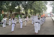 Atlet INKAI Ronggosukowati Pamekasan Rutin Latihan Fisik Selama Bulan Ramadan