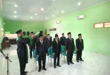 Kemenag Sumenep Lantik Lima Kepala KUA Baru