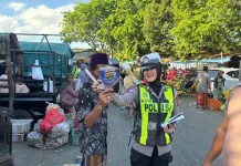 Satlantas Sumenep Sosialisasikan Call Center Polri
