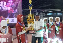 Pemberian Piala Rektor Cup Cabang Olahraga Basket