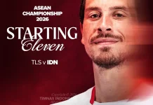Starting XI Indonesia Hadapi Timor Leste