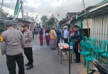 Sebanyak 46 Regu MI Lomba Gerak Jalan HUT RI ke 81 Dikawal Polsek Batuputih