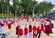 Serunya Permainan Payung, Anak-anak TK Suryalaya Lupakan Lelah usai Tempuh 1,5 Km