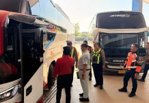 Satlantas Polresta Sumenep Ramp Check Bus Digelar di Terminal