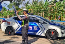 Satlantas Polresta Sumenep Pantau Sejumlah Jalur Rawan Kecelakaan