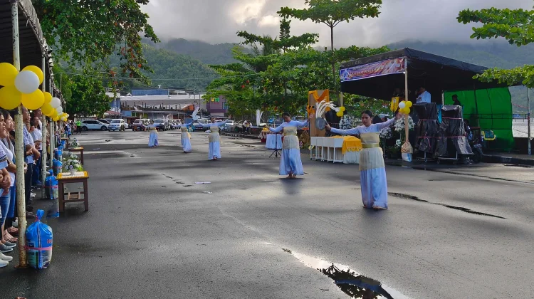 Ibadah Paskah GMIST Imanuel Tahuna di Alam Terbuka