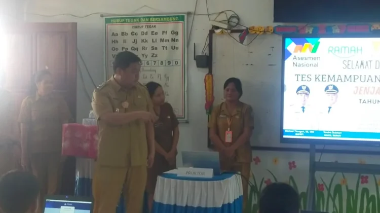 Wakil Bupati Sangihe Buka Pelaksanaan TKA di SDN 2 Tahuna