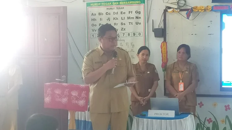 Wakil Bupati Sangihe Buka Pelaksanaan TKA di SDN 2 Tahuna