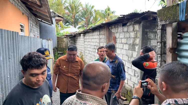 Wabub Sangihe Serakan Bantuan Bencana di Kecamatan Tabukan Utara