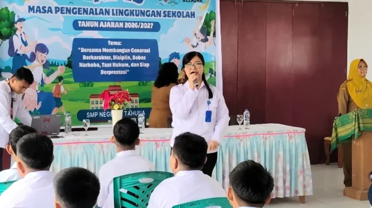 BNN Sangihe Hadir di MPLS SMPN 4, Tanamkan Kesadaran Bahaya Narkoba pada Siswa