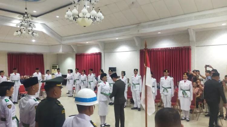 Sebanyak 30 Paskibraka Kabupaten Kepulauan Sangihe Tahun 2026 Resmi Dikukuhkan