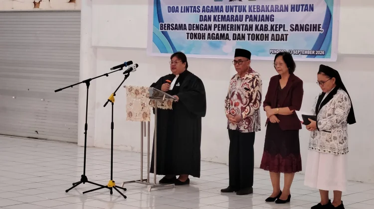 Pemda Sangihe Gelar Doa Lintas Agama Hadapi Kemarau Panjang dan Kebakaran Hutan