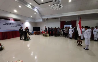 Sebanyak 30 Paskibraka Kabupaten Kepulauan Sangihe Tahun 2026 Resmi Dikukuhkan