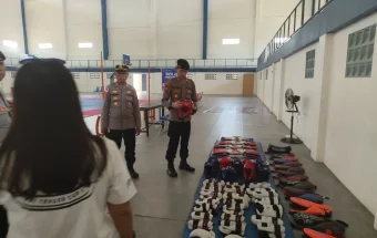 Pam Obvit Polda Sulut Gelar Risk Assessment GOR Membara jelang Taekwondo Bupati Cu