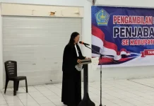 Bupati Michael Thungari Lantik 97 Kapitalaung Se-Kabupaten Kepulauan Sangihe