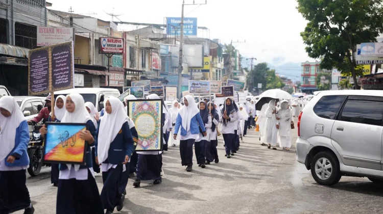 Pawai Syiar Tahun Baru Islam di Takengon