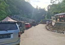 Suasana Jalan Enang-enang, Bener Meriah Pasca Perbaikan Swadaya Masyarakat