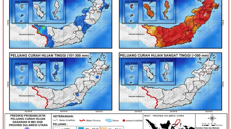BMKG Sulut: Analisis Data Curah Hujan di Sulut