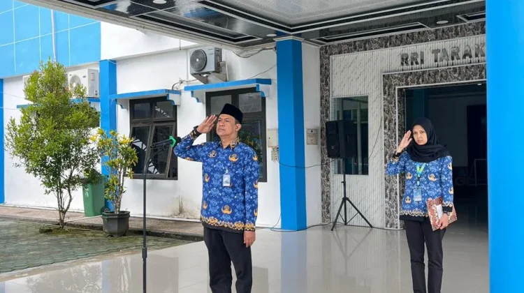 Upacara Hari Kesadaran Nasional LPP RRI Tarakan