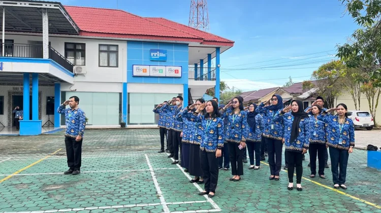 Upacara Hari Kesadaran Nasional LPP RRI Tarakan