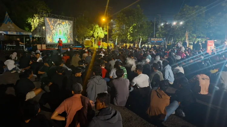 Potret Kemeriahan Nobar Piala Dunia 2026 di Halaman Parkir Rujab Wali Kota Tarakan