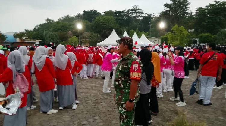 Lomba Jalan Santai Beregu, HUT RI ke 81 dan HUT HIKMA ke 89 Tahun