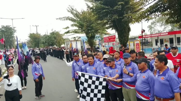 Lomba Jalan Santai Beregu, HUT RI ke 81 dan HUT HIKMA ke 89 Tahun