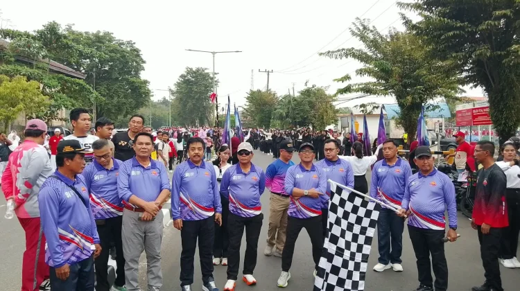 Lomba Jalan Santai Beregu, HUT RI ke 81 dan HUT HIKMA ke 89 Tahun