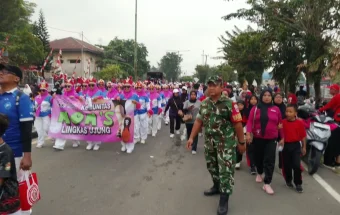 Lomba Jalan Santai Beregu, HUT RI ke 81 dan HUT HIKMA ke 89 Tahun