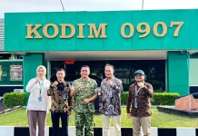 Perkuat Koordinasi, RRI Tarakan Kunjungi Kodim 0907