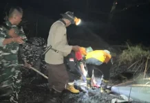 Diduga karena Puntung Rokok, Lahan Kosong di Binalatung Terbakar