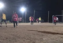 Kegiatan Pembukaan Tournamen Bola Voli putri dan Mini soccer Kelurahan Juata