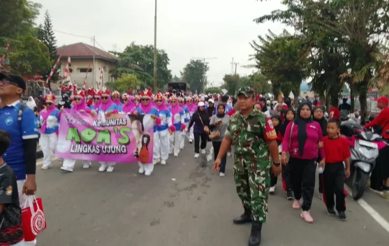 Lomba Jalan Santai Beregu, HUT RI ke 81 dan HUT HIKMA ke 89 Tahun