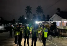 Polres Halteng Jaga Keamanan lewat Gendang Sahur Keliling