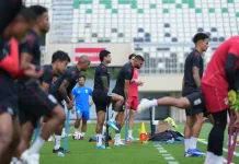 Potret Sesi Latihan Malut United jelang Hadapi Biak di Stadion Maguwoharjo, Sleman