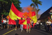 Gegap Gempita Kemenangan "La Furia Roja" di Kota Rempah