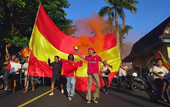 Gegap Gempita Kemenangan "La Furia Roja" di Kota Rempah