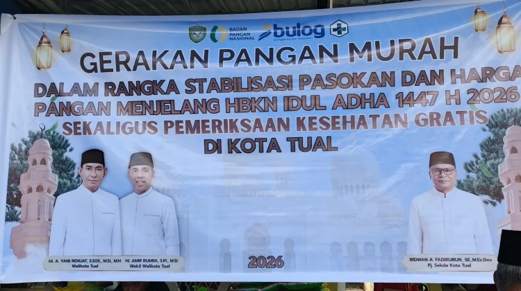 Kota Tual Buka Gerakan Pangan Murah jelang Idul Adha 2026