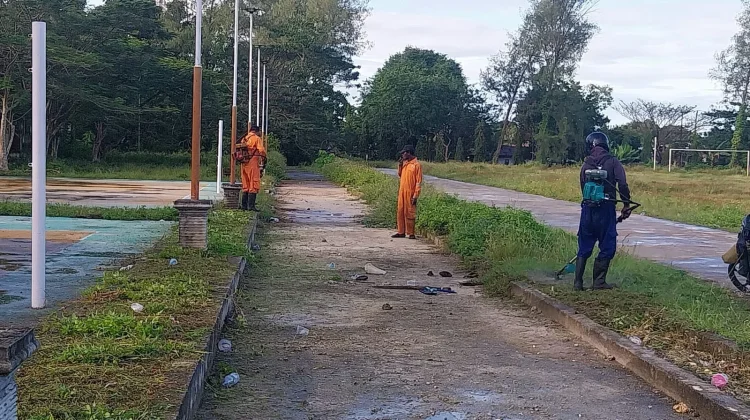 Pembersihan Lapangan Gotong Royong jelang GPM