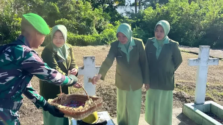 Kodim 1503/Tual Gelar Upacara Ziarah di TMP Rudira Jaya