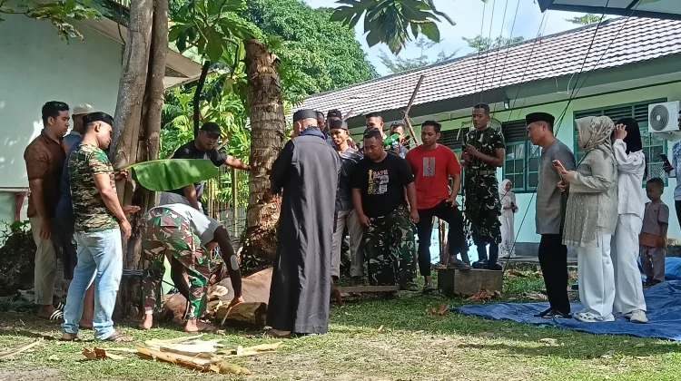 Kodim 1503-Tual Sembelih 1 Ekor Sapi dan 4 Kambing