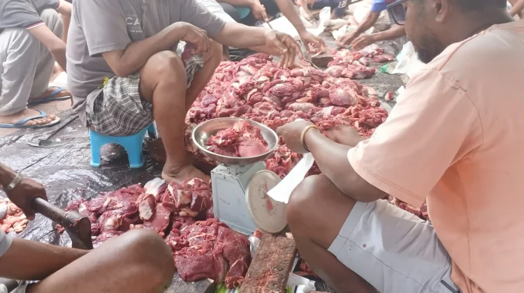 Penyaluran Hewan Qurban di Masjid Miftahul Jannah BTN Inda