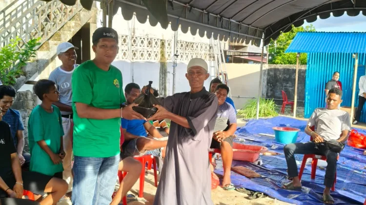 Penyaluran Hewan Qurban di Masjid Al-Amin BTN Koperasi Kota Tual