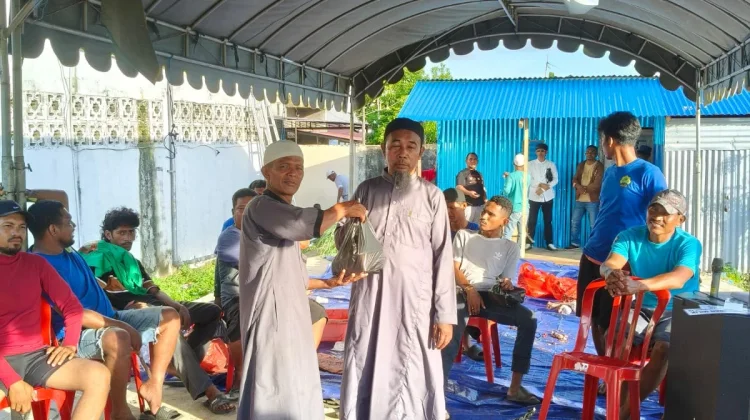 Penyaluran Hewan Qurban di Masjid Al-Amin BTN Koperasi Kota Tual