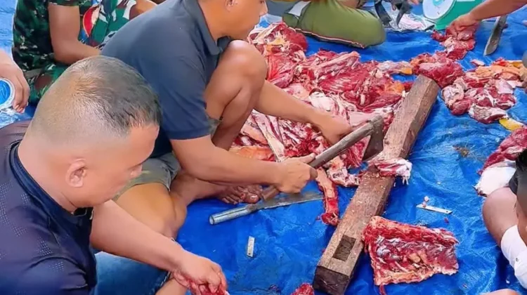 Kodim 1503/Tual Tebar Kepedulian di Hari Raya Idul Adha 1447H