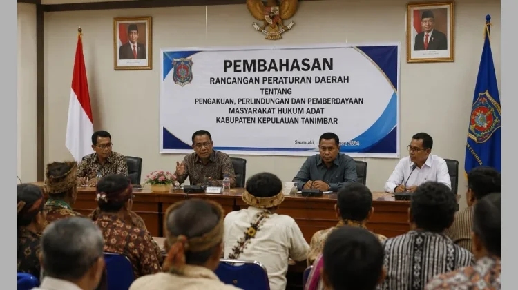 Resmi Rancangan Perda Masyarakat Hukum Adat Tanimbar Masuk Tahap Pembahasan