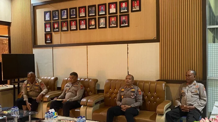 KNPI Tual Temui Polres Bahas Pawai Bola Damai di Kei