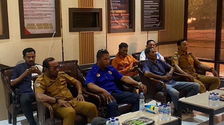 KNPI Tual Temui Polres Bahas Pawai Bola Damai di Kei