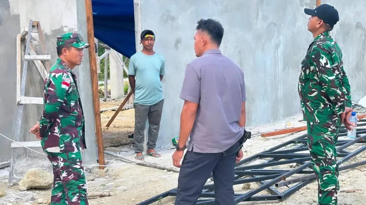 Dandim 1503/Tual Tinjau Progres Pembangunan KDKMP di Kepulauan Aru