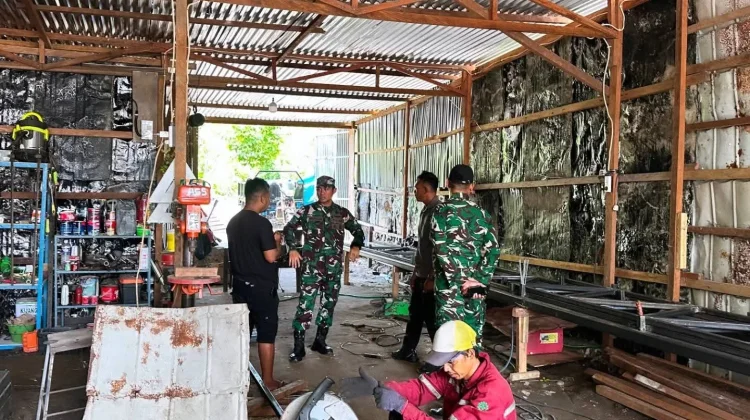 Dandim 1503/Tual Tinjau Progres Pembangunan KDKMP di Kepulauan Aru